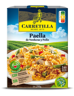 PAELLA DE VERDURA Y POLLO CARRETILLA P/250 GR