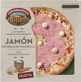 PIZZA CASATARRD/400.GR.JAMON C/PERLAS MOZZARELLA