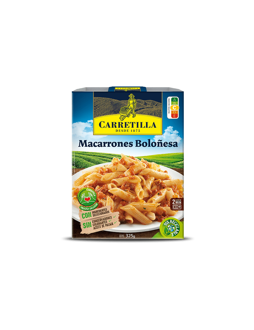 MACARRONES CARRETILLA BOLOÑESA P/325 GR