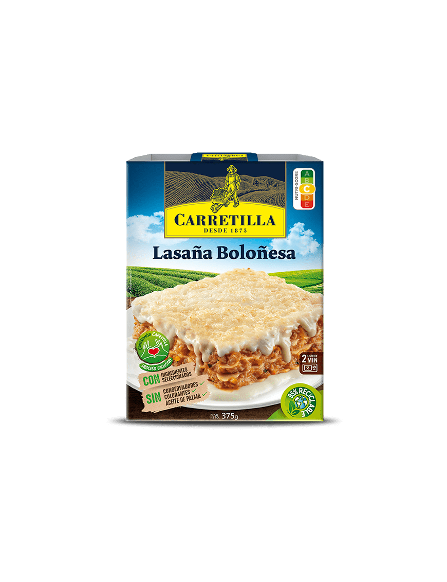 LASAÑA CARRETILLA BOLOÑESA P/375 GR