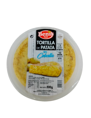 TORTILLA PATATA BENIS S/CEBOLLA 500 GR