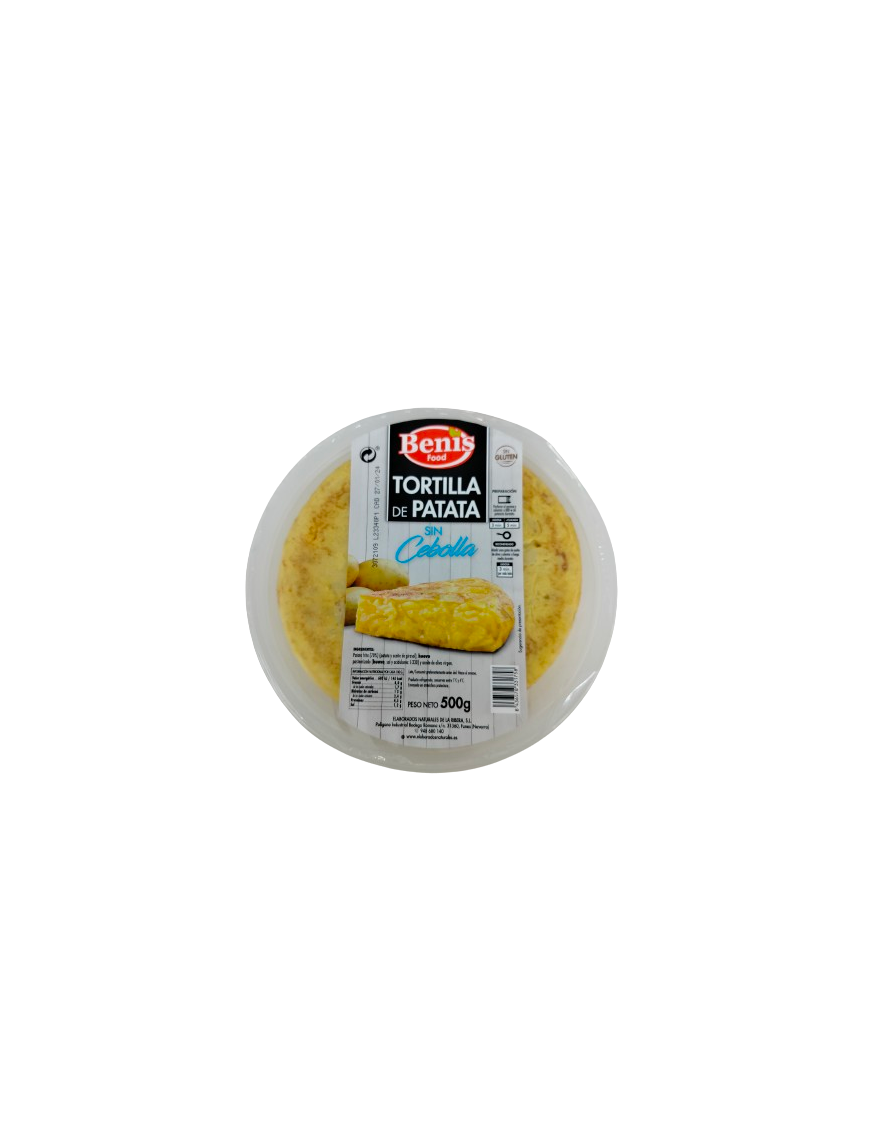 TORTILLA PATATA BENIS S/CEBOLLA 500 GR