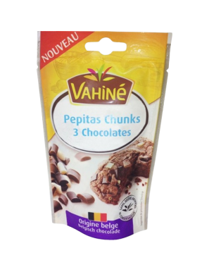 PEPITAS CHUNKS 3 CHOCOLATES VAHINE B/100GR