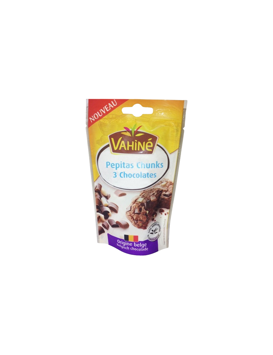 PEPITAS CHUNKS 3 CHOCOLATES VAHINE B/100GR