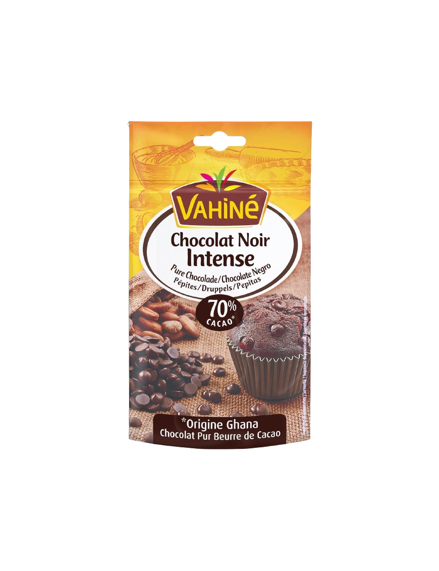 PEPITAS DE CHOCOLATE NEGRO 70% VAHINE B/100GR