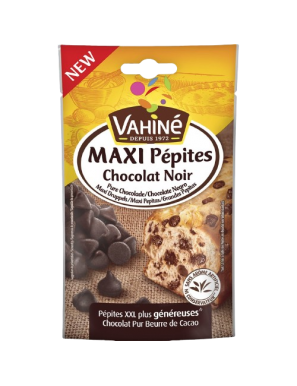 PEPITAS DE CHOCOLATE NEGRO MAXI VAHINE B/100 GR