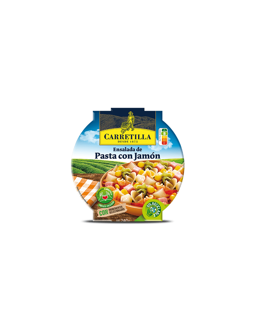 ENSALADA CARRETILLA PASTA CON JAMON E/240 GR