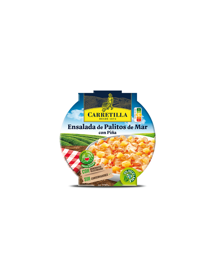 ENSALADA CARRETILLA PALITOS Y PIÑA E/240 GR