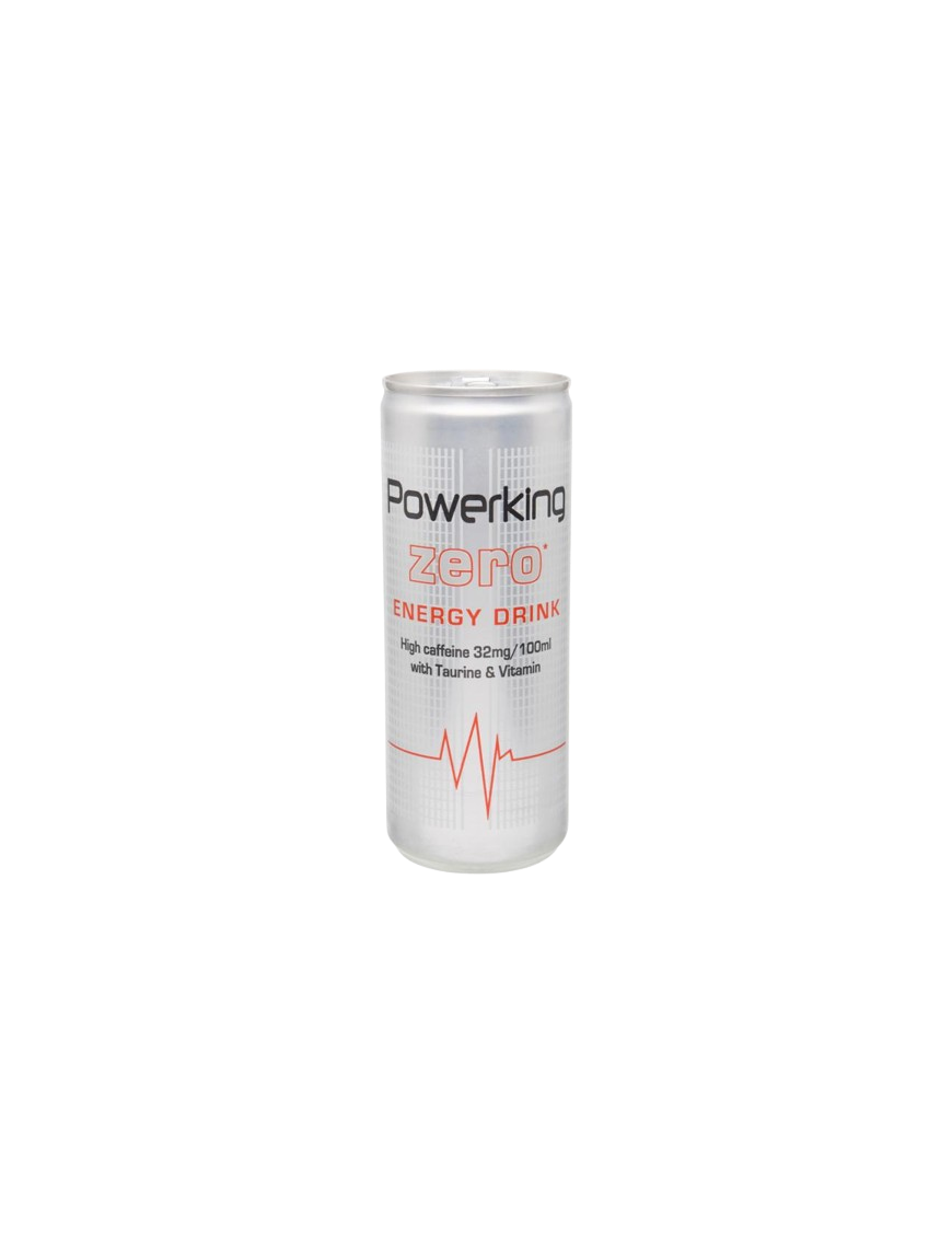 BEBIDA ENERGETICA POWERKING ZERO LATA 250 ML