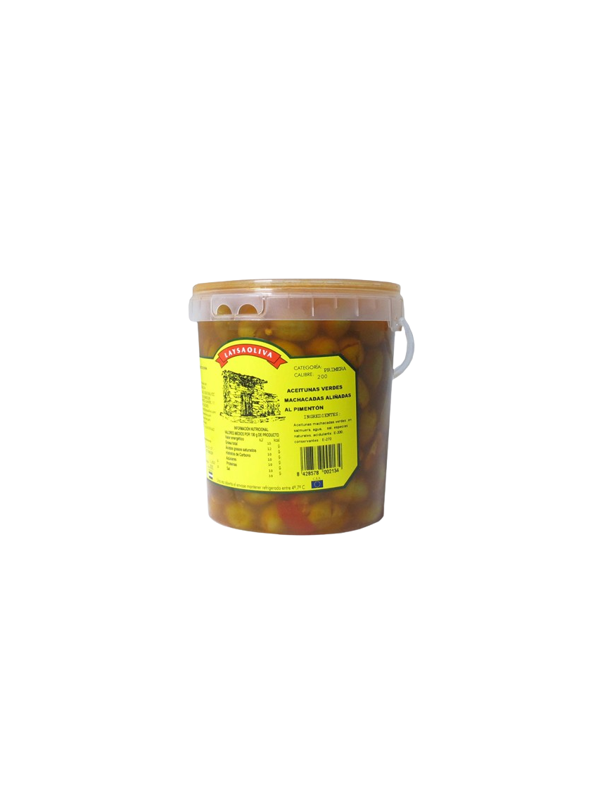 ACEITUNAS MACHACADAS PIMENTÓN HURDES GF/ 650GR