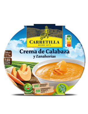 CREMA CARRETILLA CALABAZA Y ZANAHORIA P/350 GR