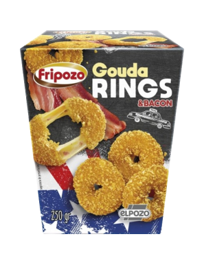 AROS DE GOUDA KINGS Y BACON C/69135  FRIPOZO 250GR