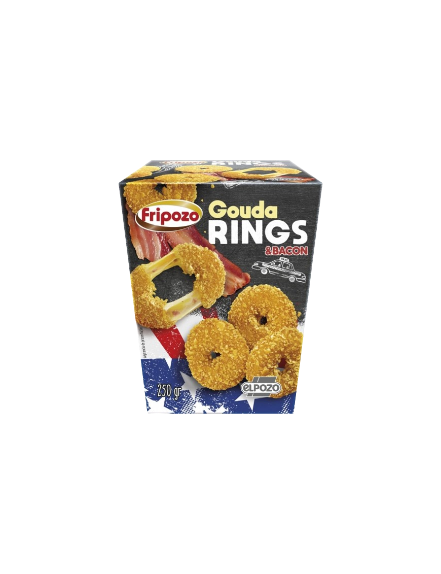 AROS DE GOUDA KINGS Y BACON C/69135  FRIPOZO 250GR