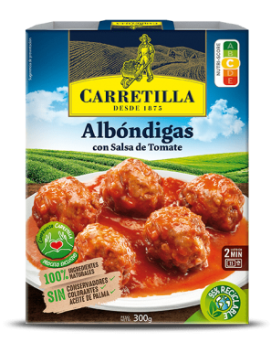 ALBONDIGAS CON SALSA/TOMATE CARRETILLA P/325 GR