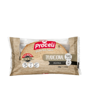 S/GLUTEN PROCELI PAN TRADICIONAL RUSTICA P/160 GR